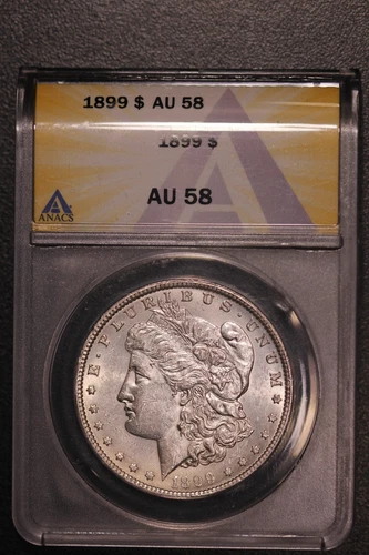 1899 MORGAN SILVER DOLLAR | ANACS AU 58 | FROM A BOSTON COLLECTION | LOT J-36