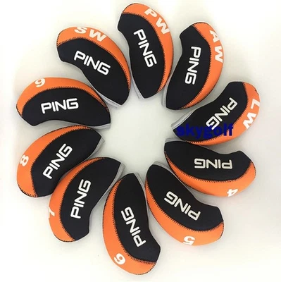 Golf Iron Head Cover - PING Golf Club Protection Cap - 10 Pieces - Club Cover - Image 1 of 4