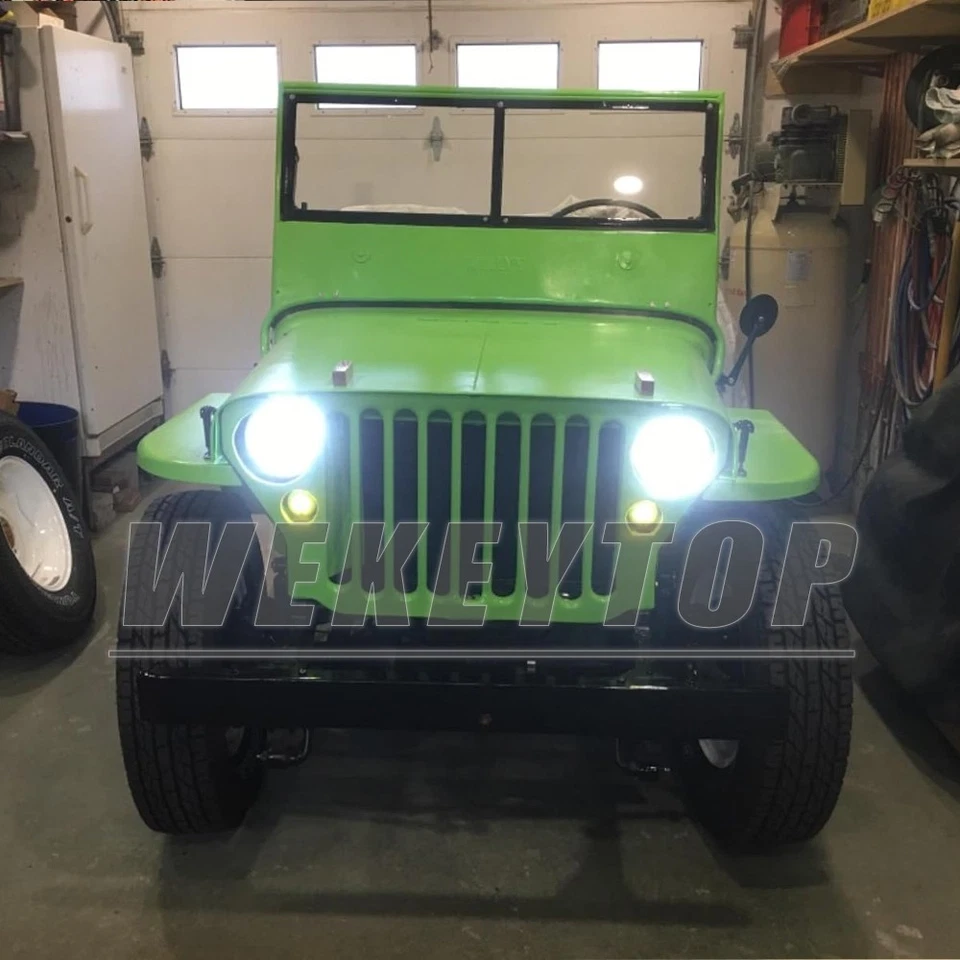 7" Inch Round Led Headlight Housing Hi/Lo Beam For Dodge A100 Pickup 1964-1970 Foto 3 de 4