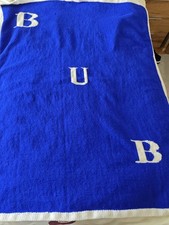 Babydecke, In Blau/weiß