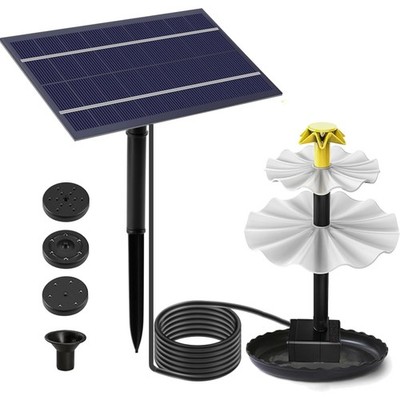 Solar Teichpumpe Wasserpumpe Gartenbrunnen Vogelbad Aquarium Springbrunnen