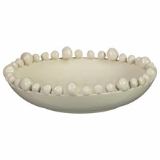Rural Beauty Bobble Edge Ceramic Bowl – Neutral Farmhouse Style