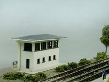 Stellwerk Tutzing,  Bausatz Polystyrol,  cnc gefräst, Spur Z   M  1:220