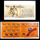 Vintage March of Dimes Mercury Silver Dime Folio Infantile Paralysis Estate Find