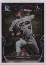 2023 Bowman Draft Chrome Fuchsia Lunar Refractor /199 Grayson Hitt #BDC-57 0o6v