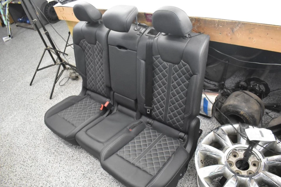 2018 Audi SQ5 Used Rear Second Row Seat Assembly Black Leather BUC 76000 Mi Foto 3 de 4
