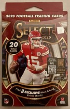 2025 Panini Select Football Hanger Box Black & Gold Prizms 20 Cards NEW SEALED
