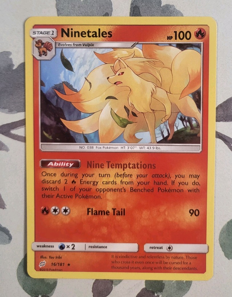 Ninetales 16/181 Rare Team Up Pokemon