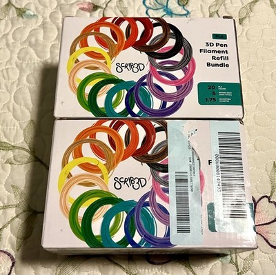 Lot Bundle 2 Partial Box Genuine Scrib3D Scrib 3D Printing Pen Machine Filament