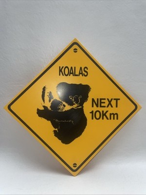 Australian Made Souvenir Koalas Roadsign Australia Vinyl  10 