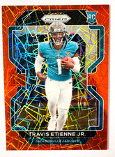 2021 Panini Prizm Travis Etienne Jr. ORANGE Velocity Prizm RC #344 Jaguars!