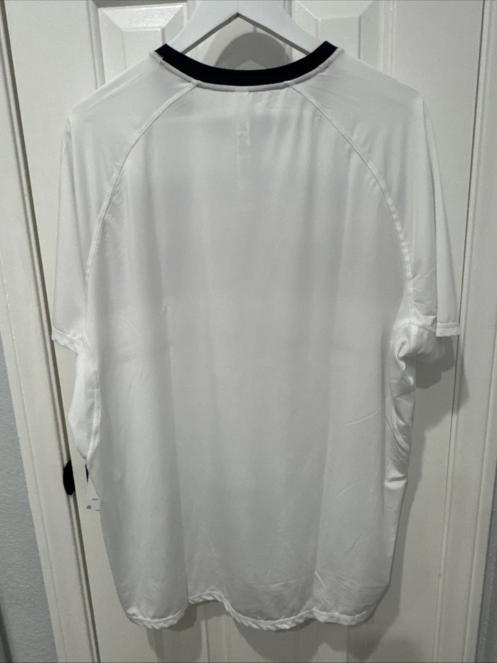 Camisa de tenis Pickleball XXL para hombre Fila, blanca y rayas, nueva con etiquetas Foto 2 de 4