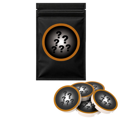 Custom Print auf 2x2 rund Fliese weiß: Character Icons Blind Bag - 5 Stück