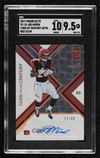2017 Donruss Elite Turn of the Century Red 22/49 Joe Mixon SGC 9.5 Auto 0b3o