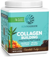 Sunwarrior - Collagen Building Protein Peptides - Chocolate Fudge (500g)