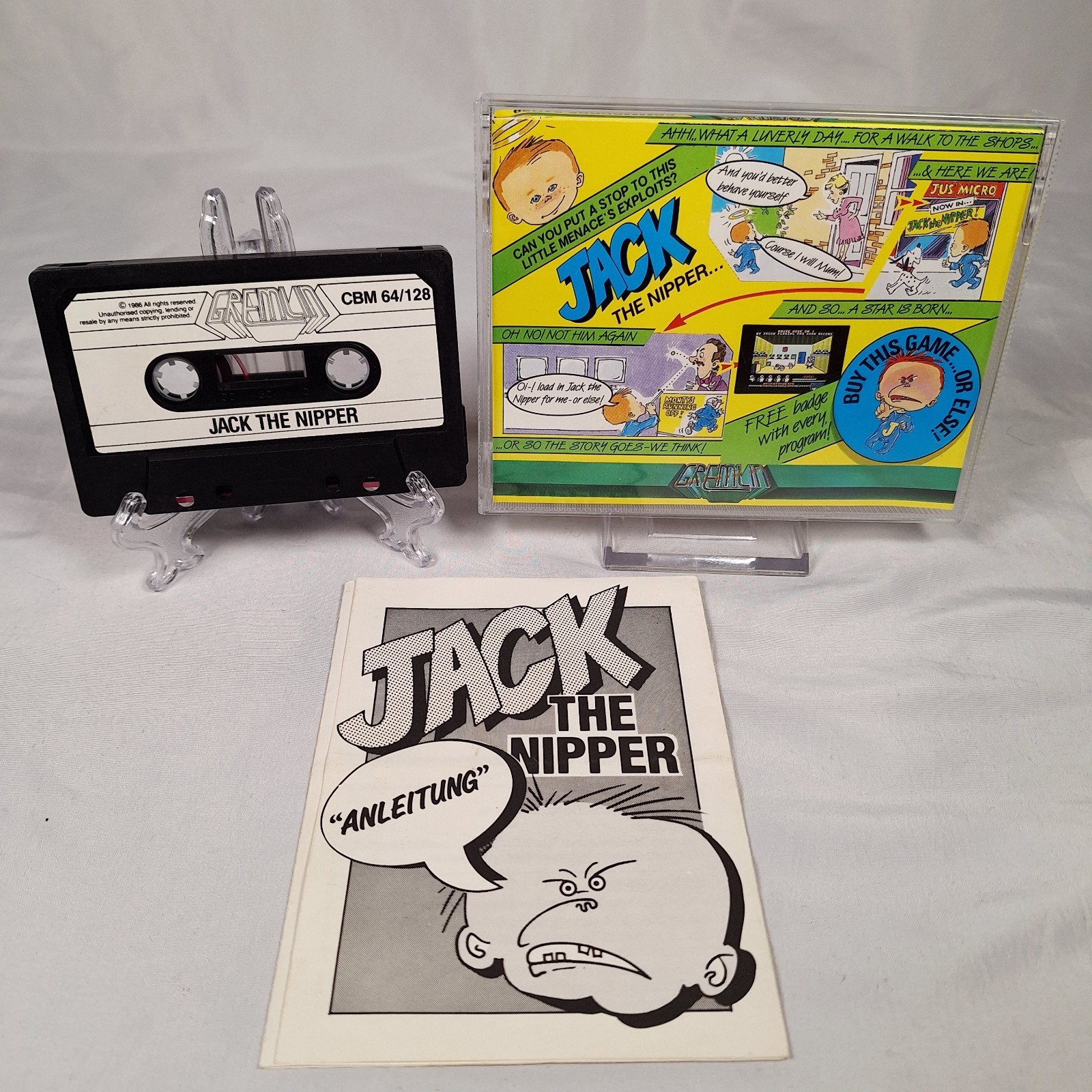 Jack The Nipper - Commodore 64/128 C64/C128 - 1986 - Gremlin - Complete