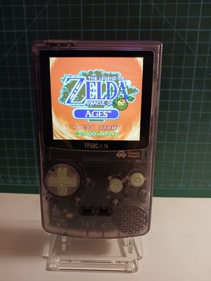 FunnyPlaying FPGBC-Handheld (für GB/GBC Spiele) - IPS-USB-C -Transparent Purple