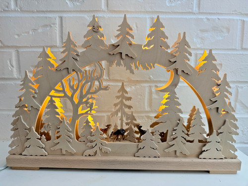 DOPPELSCHWIBBOGEN Germany RATAGS HOLZDESIGN Wood Christmas Arched Forest Box