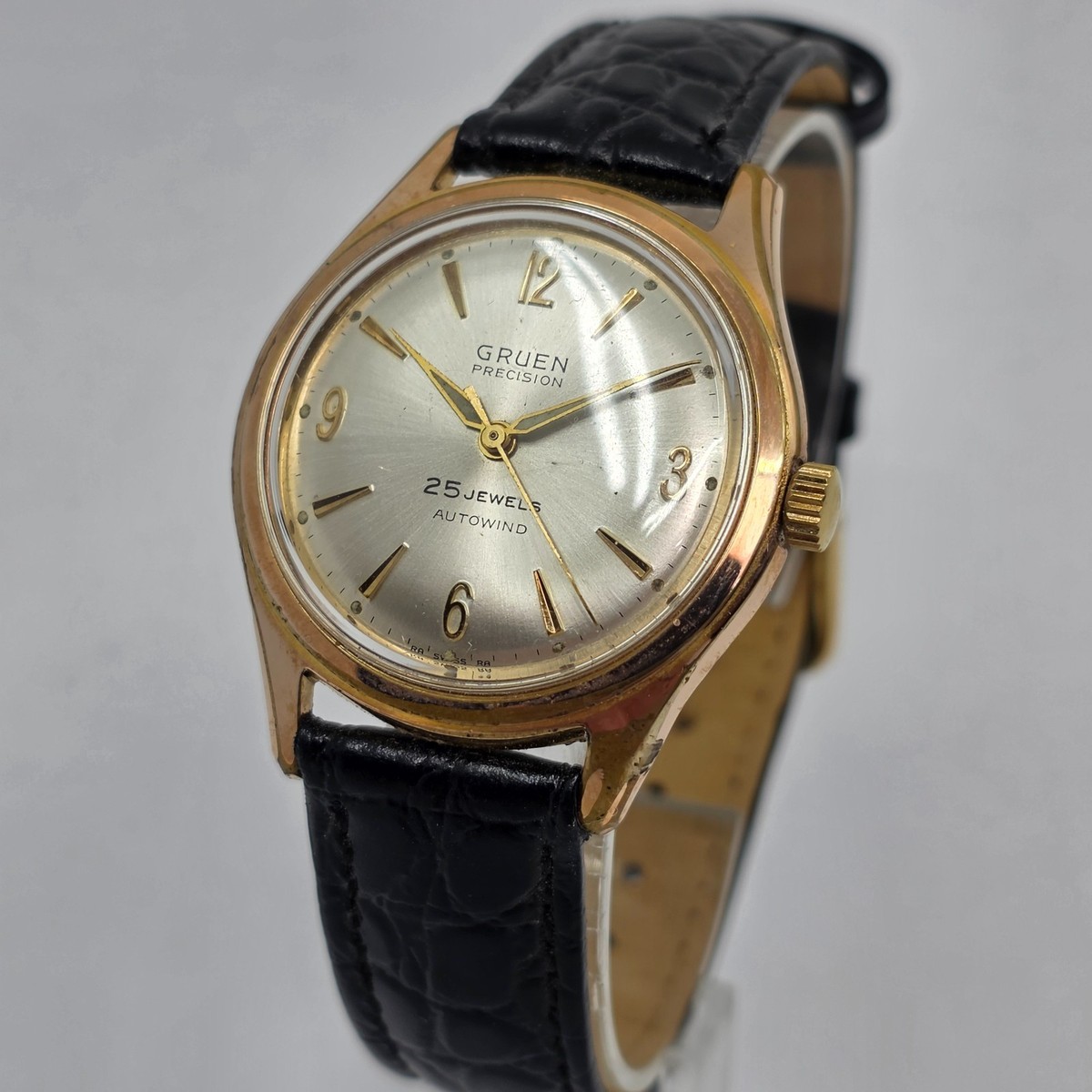 Vintage 1960's Gruen Precision 710rss 25 Jewels Automatic Mens
