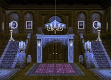 Haunted Mansion Backdrop 10X8Ft,Spooky and Deserted House Backgrounds Halloween 