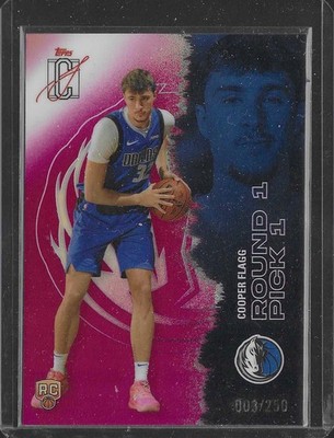 Topps 2026 Signature Class Cooper Flagg Mavericks Round 1 Pick 1 #101 RC /250