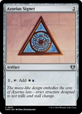 Azorius Signet #941 (NM) - MTG - Commander Masters Magic: The Gathering