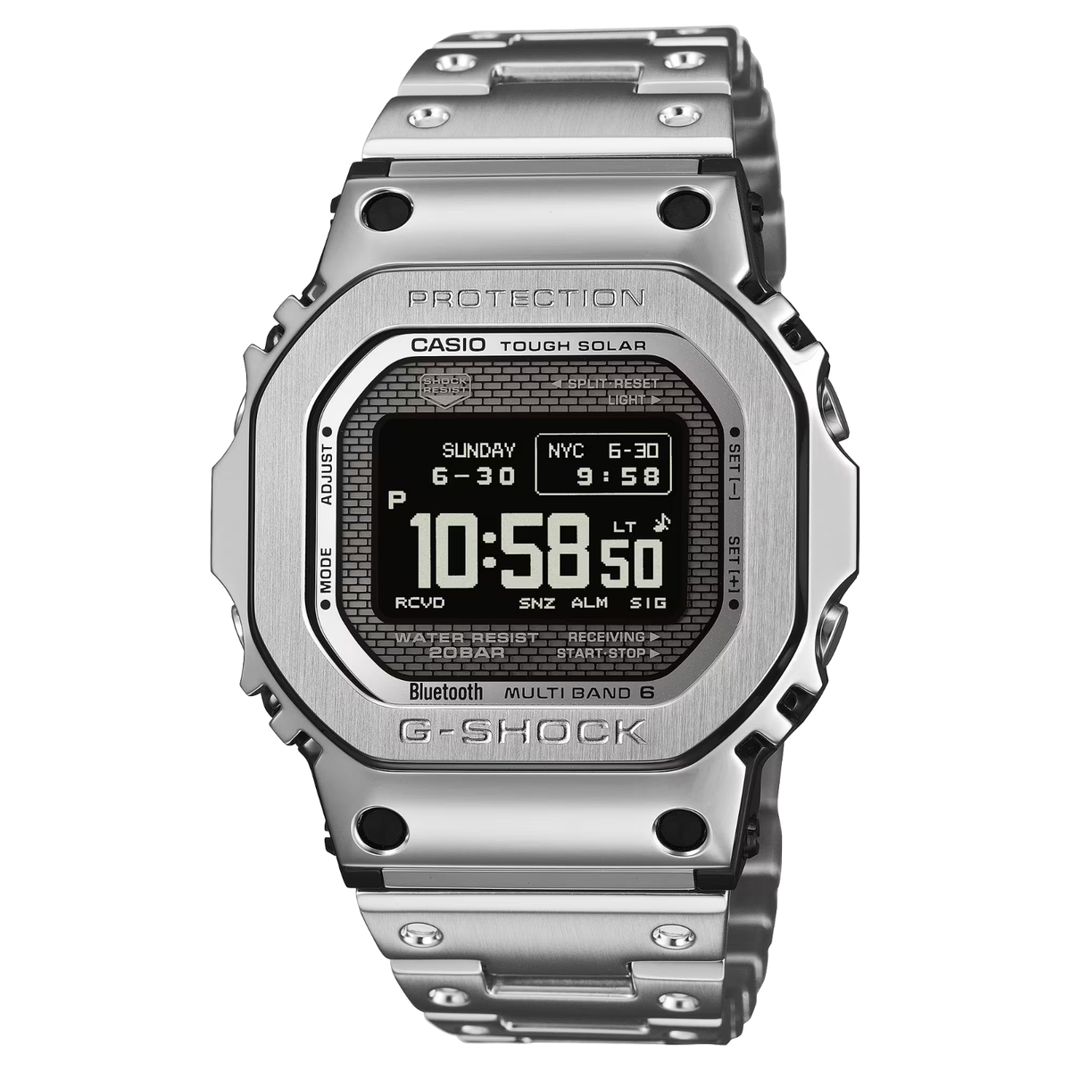 Casio G-Shock 5000 Series Silver Stainless Steel Watch GMW-BZ5000D