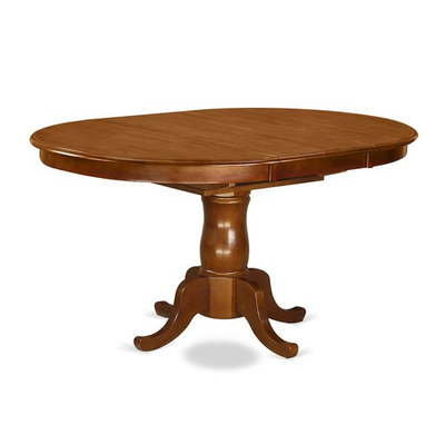 #ad Portland Single Pedestal Oval Dining table with 18quot; extension ... $400.79
