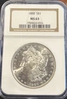 1888 S$1 Morgan Silver Dollar MS 63 NGC