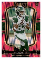 2025 Panini Select #177 Arian Smith Pink Prizm Shock