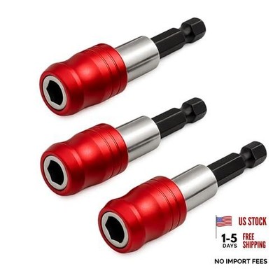 3pcs 1/4  Hex Shank Magnetic Screwdriver Bits Holder Quick Release Drill Bit