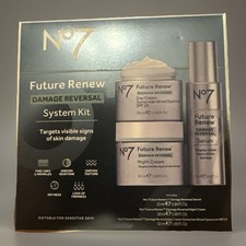 No7 Future Renew Damage Reversal System Kit-3 Pieces-EXP 03/2027-All Skin Types