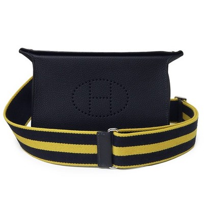 HERMES Vidposh Shoulder Bag Shoulder Bag Togo calfskin, Caban & Jaune De Naples
