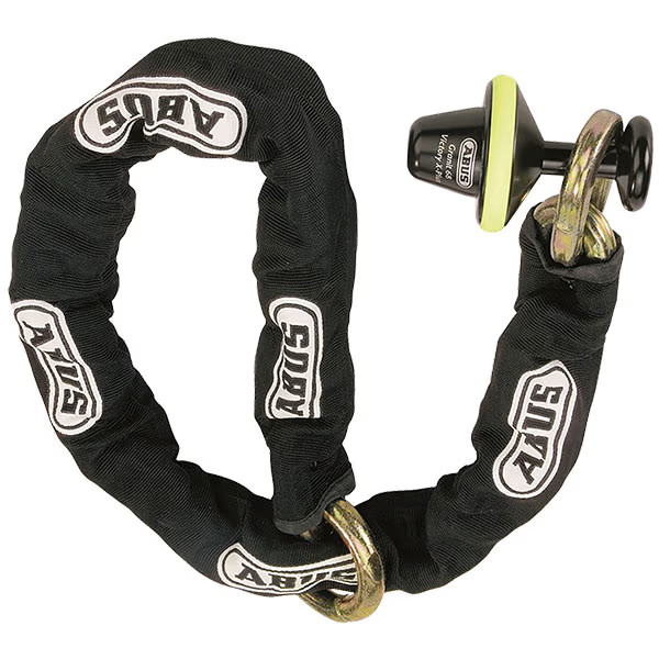 ABUS Motorcycle Motorbike Granit 68 Victory and 12KS 120 Black Loop Chain