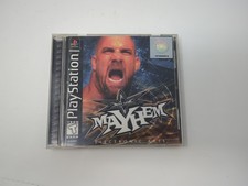 WCW Mayhem (Sony PlayStation 1, 1999) Complete Tested CIB Wrestling PS1 EA