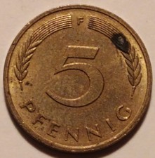 1983 German 🇩🇪 5 Pfennig Coin