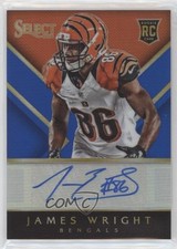 2014 Panini Select Rookie Auto Blue Prizm 1/25 James Wright #RA-JWR Auto a8x