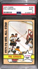 1972 TOPPS #124 PHIL ESPOSITO AS1 PSA 9 Mint 41458713 