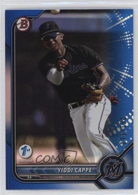 2022 Bowman Draft 1st Edition Blue Foil 93/150 Yiddi Cappe #BD-96 10j9