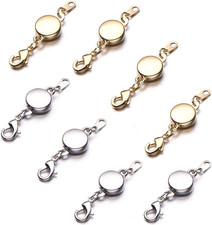 Locking Magnetic Clasps for Jewelry Necklaces Bracelets - Light and Small Keep t