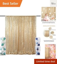 Sequin Backdrop - Photo Backdrop and Fabric Backdrop for Wedding/Party/Photog...