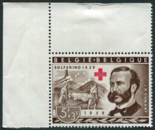 BELGIUM 1959 5f+3f SG1688 mint MH FG Red Cross Commemoration #A01