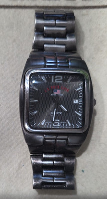 Vintage U.S. Polo Assn men's gunmetal watch and bracelet  Must see!