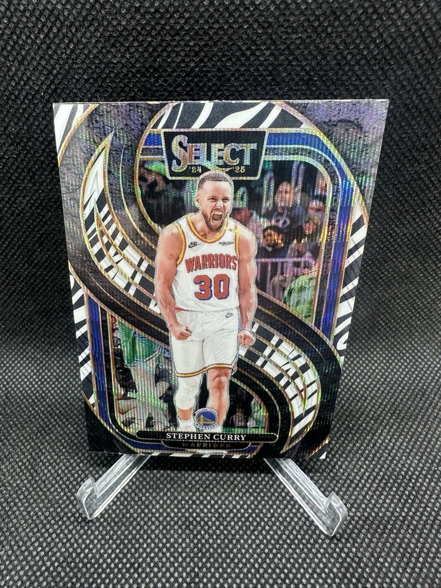 2024-2025 Panini Select - Stephen Curry #256 Zebra Prizm SSP