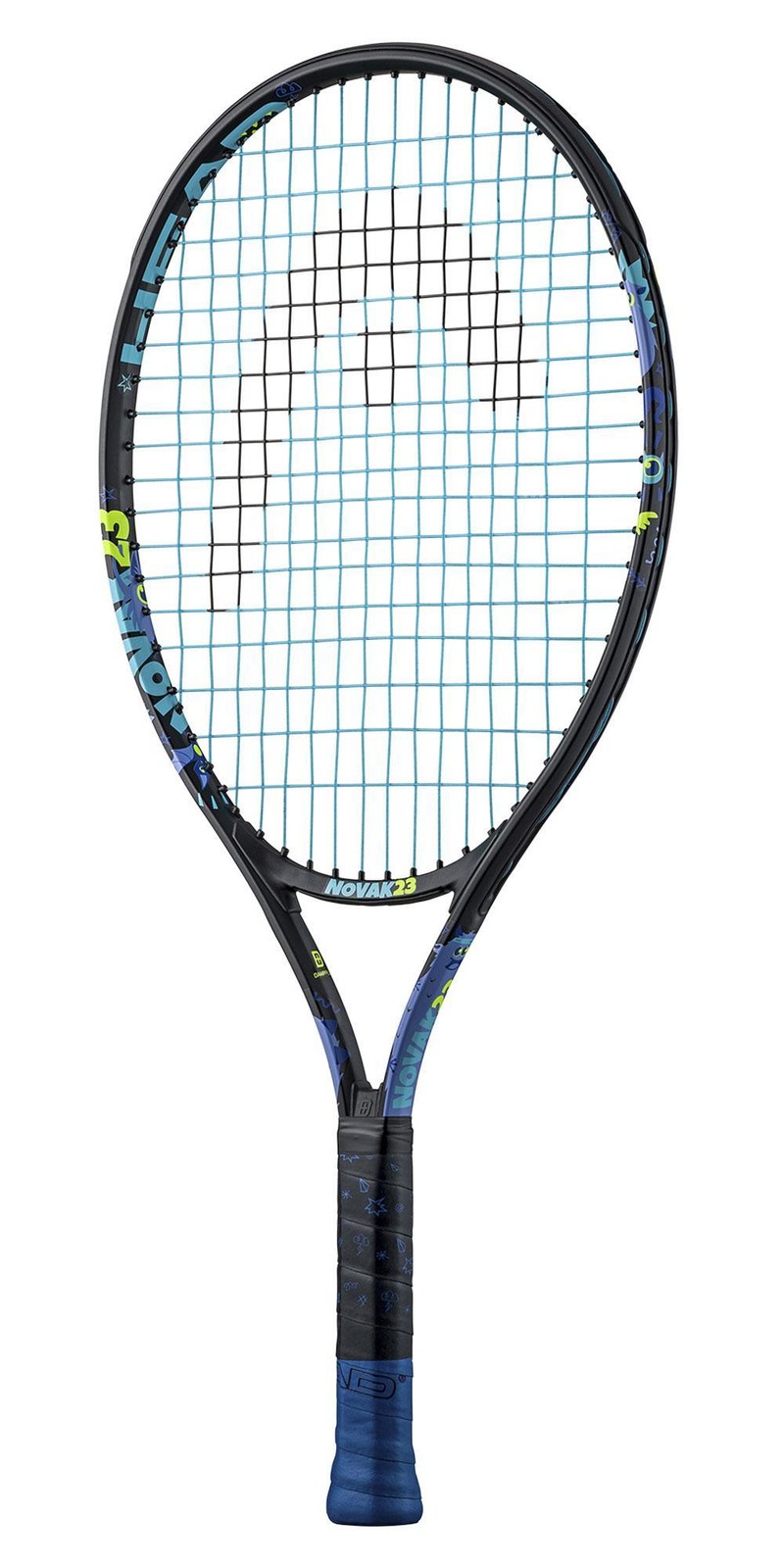 Head Novak 23 Inch Junior Aluminium Tennis Racket - Black 2024