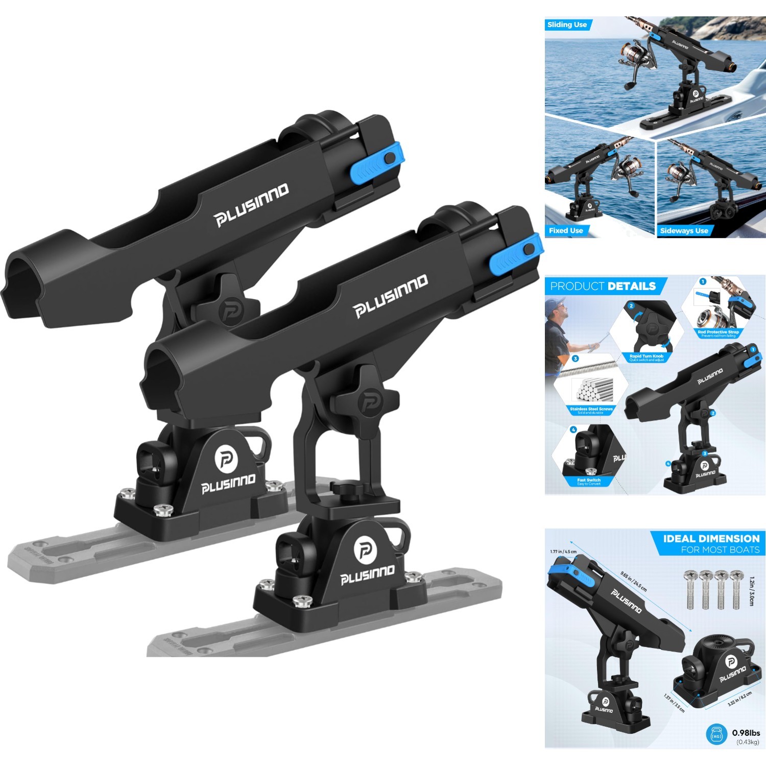 Track Or Deck Mount With Security Strap