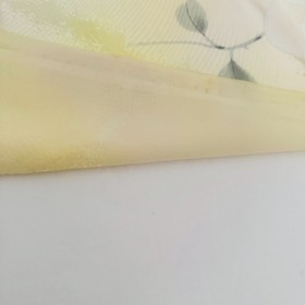 Pastel Camellia #C 7x60 LONG Vintage Hand Paint Jacquard Kimono Silk Fabric RW36