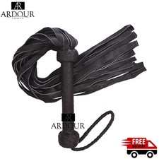 Leather Flogger 25 Falls Cosplay Costume Prop BDSM Style Display Roleplay Acces
