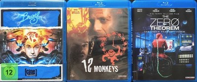 Brazil - 12 Monkeys - ZERO Theorem von Terry Gilliam (Monthy Python) BR Fan Set