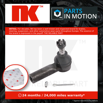 Tie / Track Rod End fits TOYOTA COROLLA E9 1.8D Outer 87 to 93 Joint NK Quality